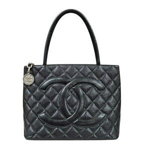Chanel Matelasse Tote Bag Caviar Leather Black